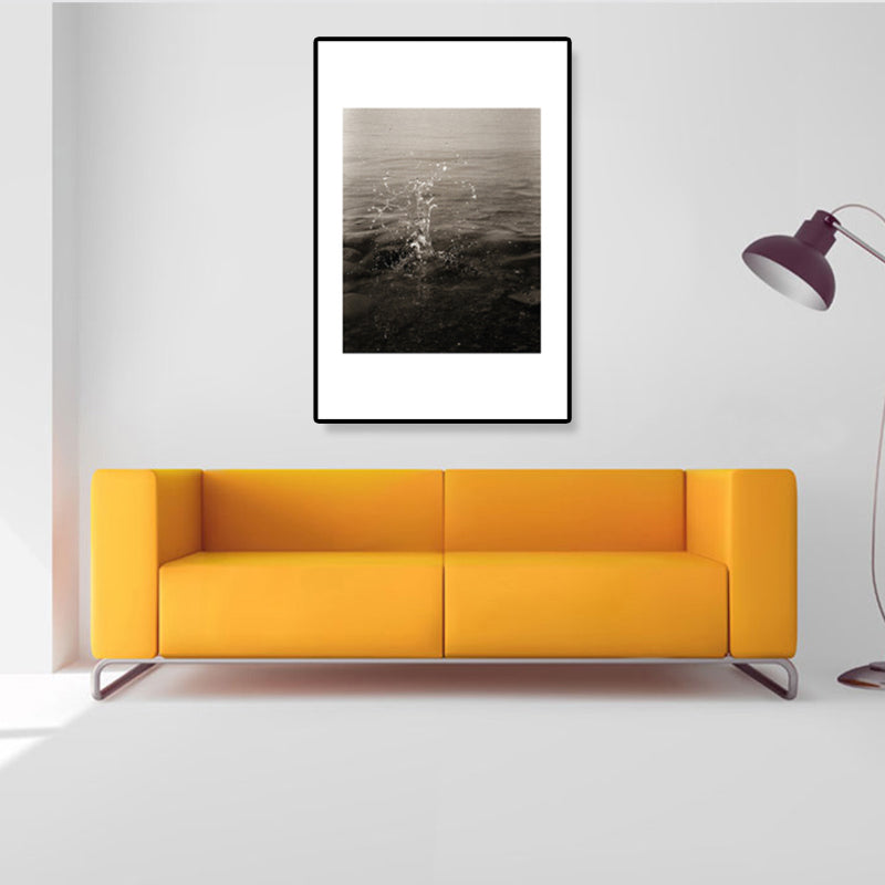 Textured Ocean Surface Wall Art Tropical Canvas Print for Home Decor, Multiple Sizes