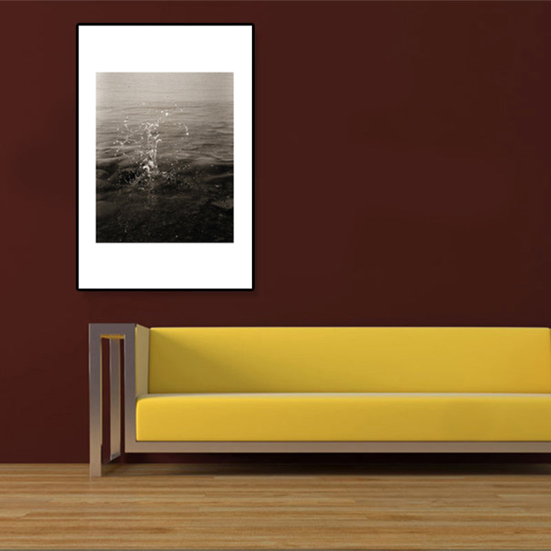Textured Ocean Surface Wall Art Tropical Canvas Print for Home Decor, Multiple Sizes
