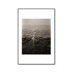 Textured Ocean Surface Wall Art Tropical Canvas Print for Home Decor, Multiple Sizes