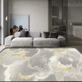 Light Gray Oriental Carpet Polypropylene Cloud Pattern Carpet Pet Friendly Washable Non-Slip Carpet for the Kids' Room