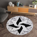 Modern living room rug Multicolored geometric pattern rug Polypropylene Washable Non-slip Pet-friendly rug