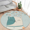 Multicolored Animal Pattern Carpet Polyester Children's Carpet Washable Non-Slip Back Carpet for the Children's Room