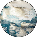 Blue industrial carpet polyester abstract star pattern carpet pet-friendly washable non-slip carpet for the bedroom