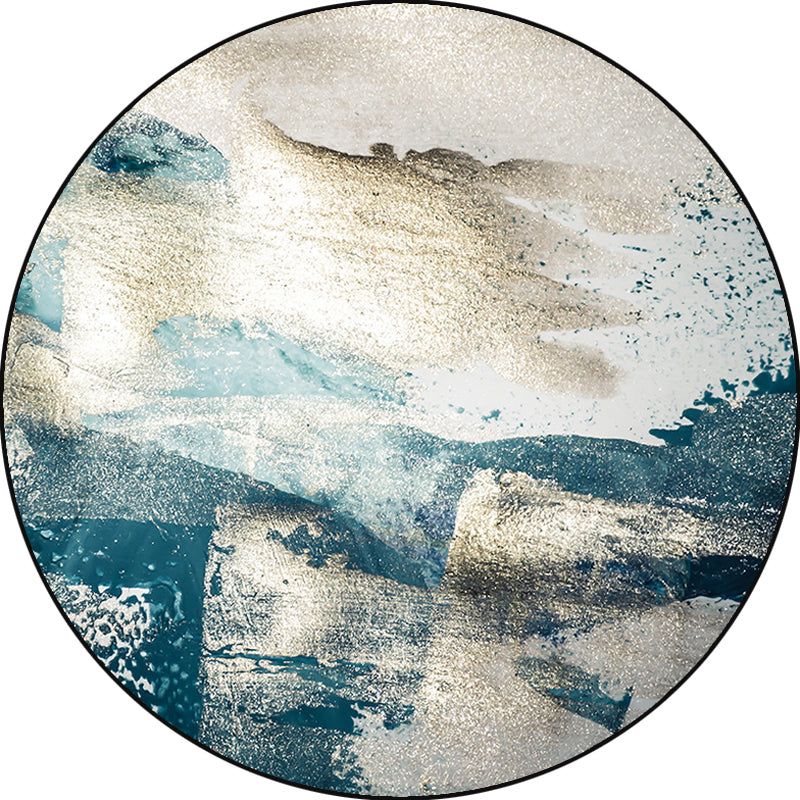 Blue industrial carpet polyester abstract star pattern carpet pet-friendly washable non-slip carpet for the bedroom