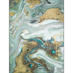 Green rug for the living room Modern abstract rug Polyester Non-slip mat Washable Pet-friendly area rug