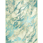 Green Abstract Area Carpet Polyester Modern Carpet Washable Non-slip Background Indoor Carpet for Decoration