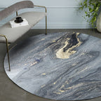 Gray abstract carpet Polyester Modernism carpet washable non-slip backing carpet for decoration