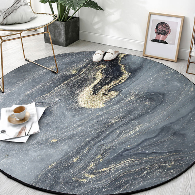 Gray abstract carpet Polyester Modernism carpet washable non-slip backing carpet for decoration