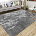 Oriental living room carpet Gray clouds pattern carpet Synthetic Washable Non-slip Pet friendly carpet