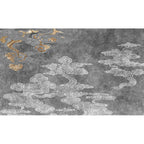 Oriental living room carpet Gray clouds pattern carpet Synthetic Washable Non-slip Pet friendly carpet