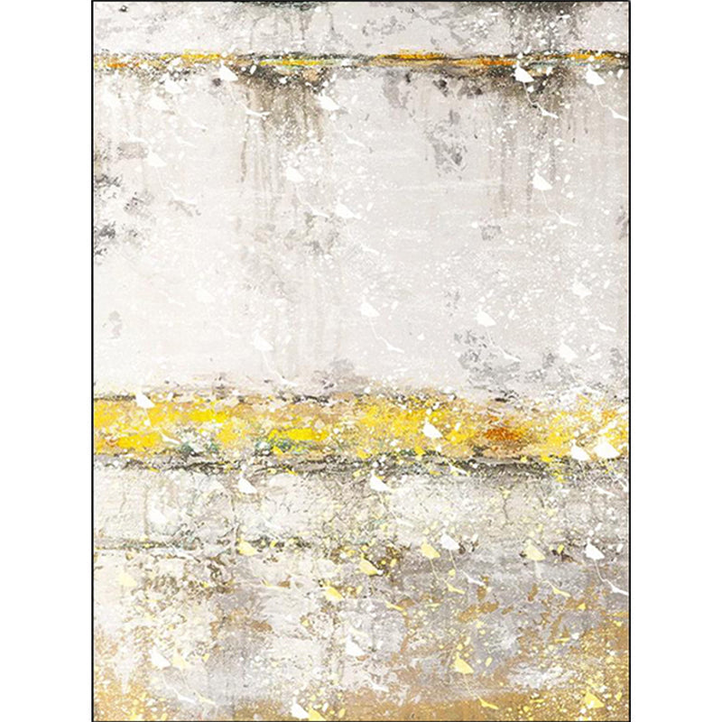 Stylish Gold Modern Rug Synthetic Abstract Rug Non-Slip Pet-Friendly Washable Rug for the Living Room