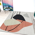 Novelty Home Rug Multi Colors Abstract Carpet Polyester Washable Anti-slip Pet Friendly Rug