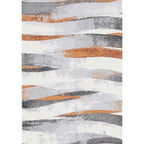 Gray living room carpet industrial brush stroke pattern carpet polyester machine washable pet-friendly carpet