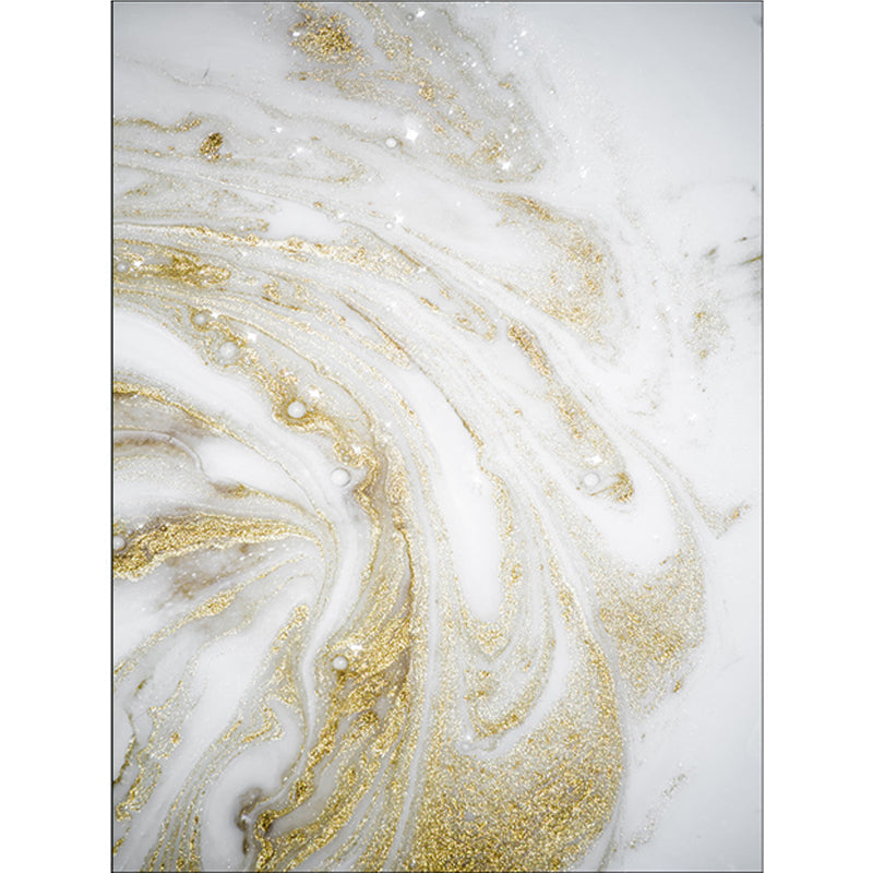 Unique Abstract Area Rug Gold New Rug Polypropylene Pet Friendly Washable Non-Slip Area Rug for Home