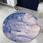 Purple Modernism Rug Synthetic Watercolor Pattern Rug Pet Friendly Washable Non-Slip Rug for the Bedroom