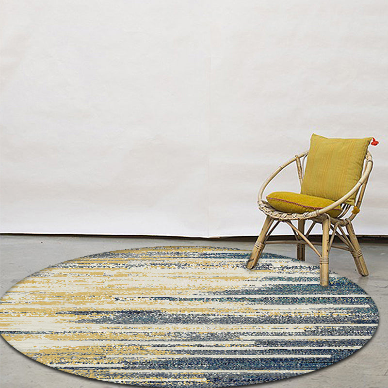 Multicolor Industrial Indoor Rug Polyester Abstract Rug Pet Friendly Washable Non-Slip Carpet for Living Room