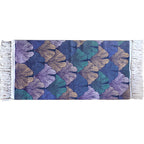 Stylish Leaf Pattern Carpet Multicolors Tropical Carpet Cotton Washable Non-Slip Pet-Friendly Carpet for Living Room