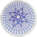 Traditional Tribal Floral Pattern Rug Multicolor Moroccan Rug Flax Pet-Friendly Washable Nonslip Area Rug for Bedroom