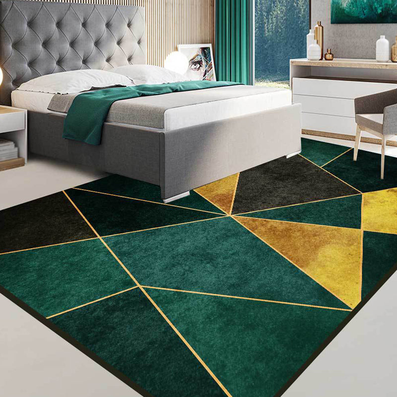 Groener Nordic Area Rug Synthetic Geometric Pattern Rug Pet Friendly Washable Non-Slip Area Rug for Living Room