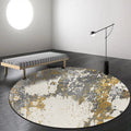Gray abstract carpet Synthetic industrial carpet Washable Non-slip backing rug for decoration