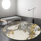 Gray abstract carpet Synthetic industrial carpet Washable Non-slip backing rug for decoration
