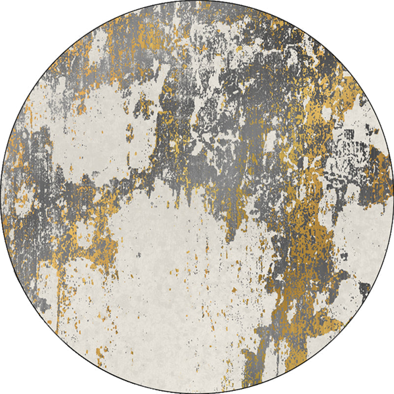 Gray abstract carpet Synthetic industrial carpet Washable Non-slip backing rug for decoration