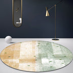 Contemporary Bedroom Carpet Multicolor Abstract Rug Synthetic Washable Non-Slip Pet-Friendly Indoor Rug