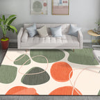 Multicolor Colorblock Rug Polyester Modernist Rug Washable Non-Slip Back Rug for Bedroom