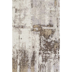 Industrial Abstract Rug Brown Synthetic Rug Anti-Slip Mat Pet-Friendly Washable Rug for the Living Room