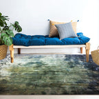 Dark Grey Industrial Carpet Polyester Abstract Pattern Carpet Pet Friendly Non-Slip Washable Rug for Living Room