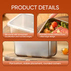 Stainless Steel Food Storage Container with Lid, Lunch, Snack Storage Box