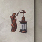 Kerosene Gang Wall Light Fixture Coastal Clear Glass 1 Light Black/Copper Sconce Lamp