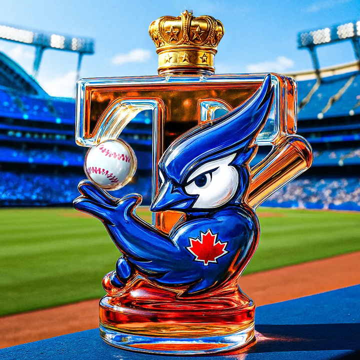 Toronto Blue Jays Baseball Whiskey Bottle - A Tribute to The Spirit of Championship Glory