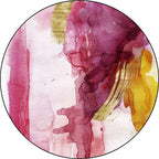 Modernist Study Area Rug Pink Watercolor Pattern Rug Polyester Washable Nonslip Pet-Friendly Area Rug