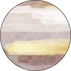 Brown Abstract Carpet Polyester Modernism Carpet Washable Non-Slip Back Carpet for Decoration