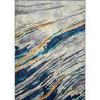 Unusual multicolored industrial carpet polyester swirl stripe pattern carpet washable non-slip backing pet-friendly carpet for home