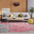 Simple Pink Industrial Carpet Polyester Abstract Carpet Washable Non-Slip Backing Pet-Friendly Carpet for Living Room