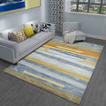 Multicolored Parlor Carpet Modern Abstract Carpet Polyester Machine Washable Non-slip Back Area Rug