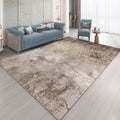 Funky Abstract Rug Multicolored Industrial Carpet Polyester Machine Washable Non-Slip Pet-Friendly Rug for Living Room