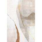 Brown Parlour Rug Simplicity Abstract Rug Polyester Machine Washable Non-Slip Backing Carpet
