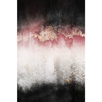 Modern Living Room Rug Black and Pink Abstract Rug Polyester Machine Washable Non-Slip Backing Pet-Friendly Rug