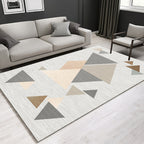 Beautiful multicolor triangle rug synthetic modern rug machine washable for the living room