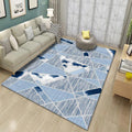 Trendy pastel-colored geometric-shaped rug Synthetic Modern rug for indoor areas Non-slip backing Rug for bedroom
