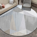 Compact geometric patterned rug soft color modern rug synthetic non-slip rug for the living room