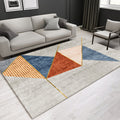 Stylish Modern Indoor Rug Multicolored Geometric Rug Non-Slip Back Washable Rug for Home