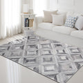 Dark geometric pattern rug Synthetic creative rug Non-slip rug for home decor