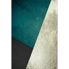 Dark Color Simple Rug Polypropylene Color Block Geometric Carpet Non-Slip Pet-Friendly Rug for Home
