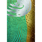 Cyberpunk Living Room Carpet Multi Color Abstract Foil Streams Carpet Polyester Machine Washable Area Rug