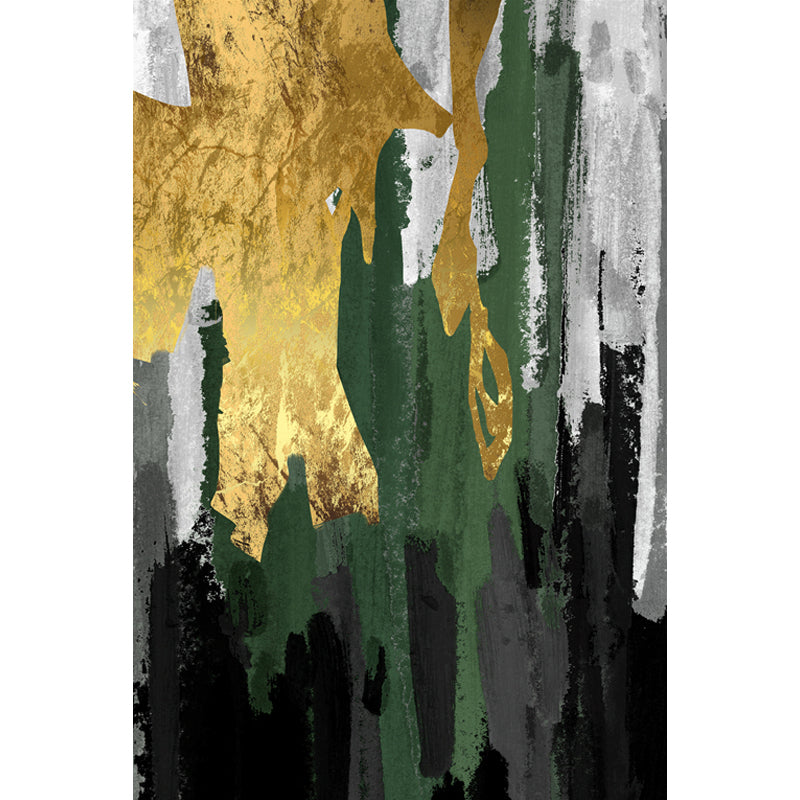 Cyberpunk Living Room Carpet Multi Color Abstract Foil Streams Carpet Polyester Machine Washable Area Rug