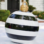 Inflatable Christmas Ball Outdoor Decoration 60cm – Weather Resistant PVC Christmas Decoration